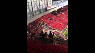 Galatasaray taraftari at Man utd game