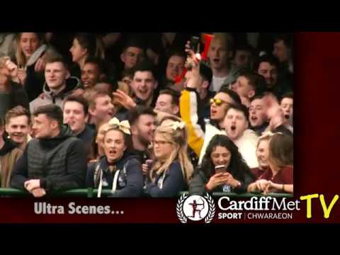 Cardiff Met Uni FC.  Varsity match v Bath Uni  (Feat. The Cardiff Ultras)