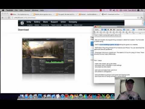 Unity tutorial (beginner) Pong Game for iPhone and Android