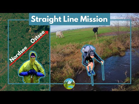 Ich habe versucht Deutschland auf gerader Linie zu durchqueren!