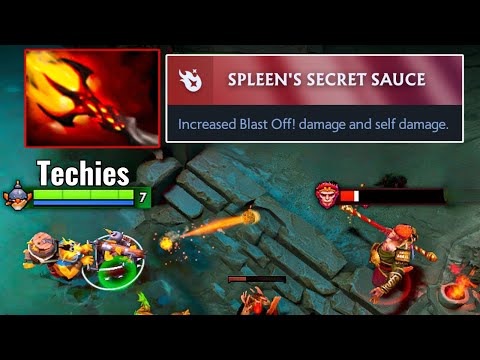 New Meta Mid Techies 1st Item Dagon 30Kills One Shot Rampage in New Patch🔥