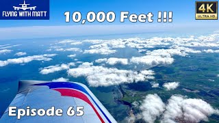 4K Flying With Matt - 10,000 Feet In A Microlight (With Side Effects) - Eurostar EV97 - NPPL