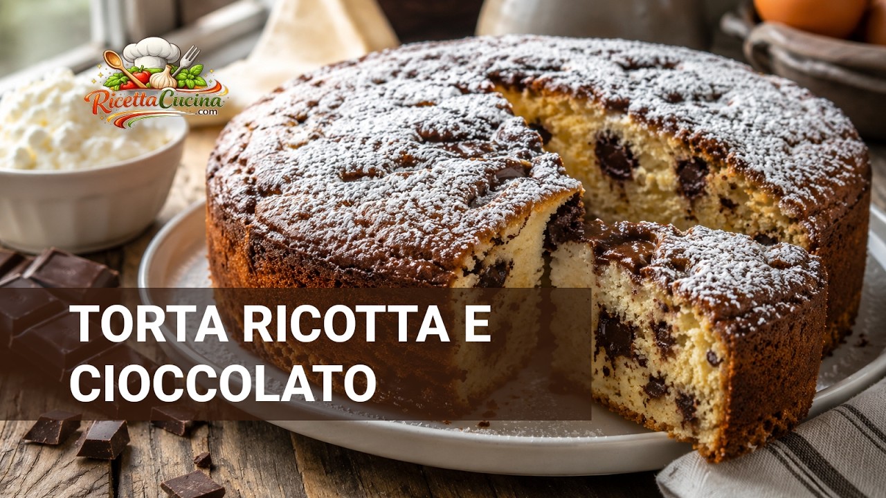 Anteprima video di Torta Ricotta e Cioccolato