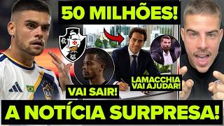 SAIU A NOTÍCIA QUE PEGOU O VASCO DE SURPRESA! GABRIEL PEC DE VOLTA AO BRASIL! LAMACCHIA VAI AJUDAR!