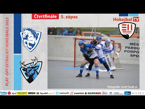 Highlights Play-off Extraligy hokejbalu - SK Hokejbal Letohrad vs. HBC Pardubice | 4.5. 2022