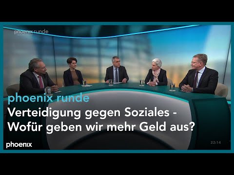 phoenix runde: Verteidigung gegen Soziales - Wofür geben wir mehr Geld aus?