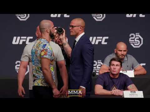 UFC 25th Anniversary Press Conference Staredowns: LA - MMA Fighting