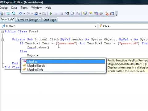 2 Visual Basic Tutorial Login System