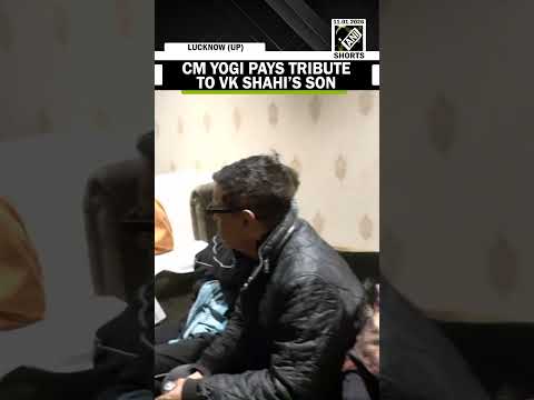 UP CM Yogi pays floral tribute to the son of State’s Additional Advocate General VK Shahi