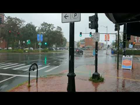 Salem MA Heavy Rainstorm passes through, I am waterlogged! Binaural rainstorm audio ASMR