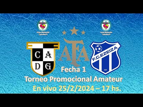Defensores de Glew vs. FC Ezeiza - Fecha 1 - Torneo Promocional Amateur 2024