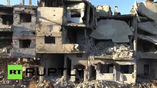 Syria: Drone footage shows full scale of destruction in Homs