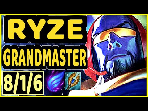 STROMPEST (RYZE) - 8/1/6 KDA GAMEPLAY - NA Ranked GRANDMASTER
