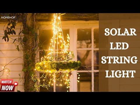 Homehop Solar Outdoor 200 LEDs Fairy String Light for Home Garden