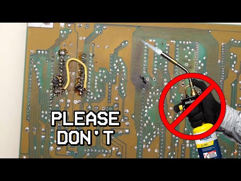 Don't use a blowtorch to fix your C64!