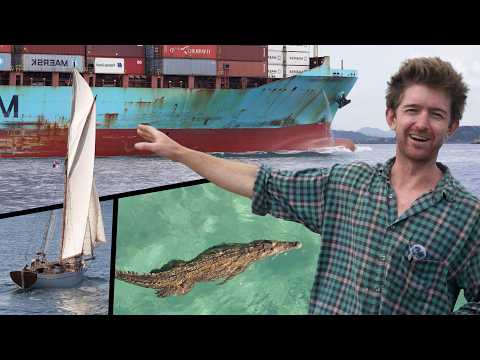 Container Ships and Crocodiles; navigating the perils of Panama on a wooden sailboat!