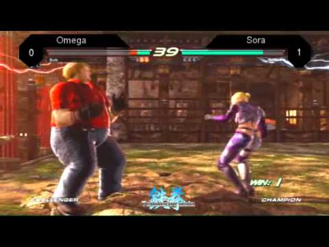 TekkenArabia T4 -  Omega ( Bob ) vs. Sora ( Nina, Jin ) - Round 8  L2