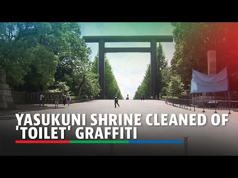 Japan's controversial Yasukuni Shrine cleaned of 'toilet' graffiti