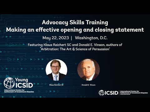 Advocacy Skills Training: Making an effective opening and closing statement