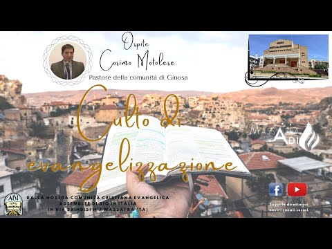 Culto di evangelizzazione del 01 ottobre 2022, Frat. ospite Cosimo Motolese, AFFERRA LA VITA ETERNA