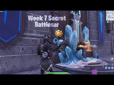Secret Season 7 Week 7 Battlestar Location Guide (Snowfall Challenges) Fortnite Battle Royale