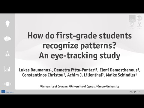 How do first-grade students recognize patterns?