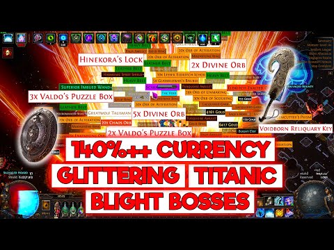 140%++ CURRENCY TIER 17 TITANIC GLITTERING BLIGHT BOSSES FARMING  - POE 3.25 SETTLERS
