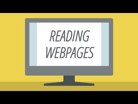 Tips for Reading Webpages