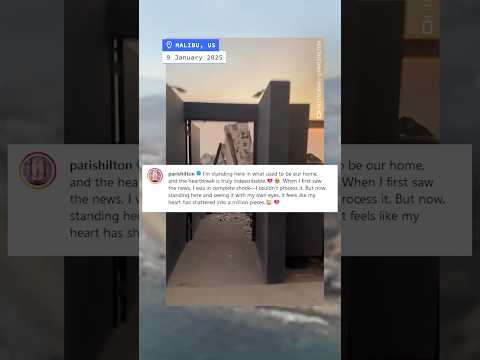Paris Hilton among celebrities to lose homes in LA fires | AFP #shorts