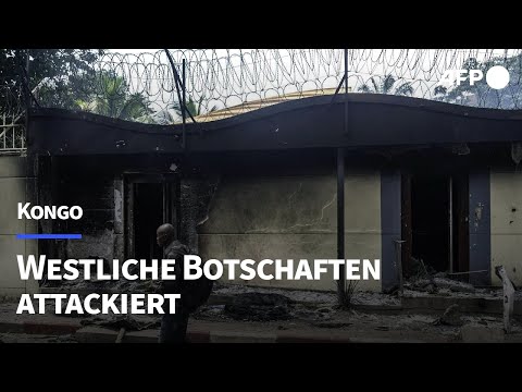 Wütende Demonstranten attackieren westliche Botschaften im Kongo | AFP