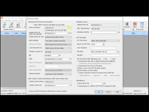 SEPA SDD - DEFT 03 - Setup Submission Details