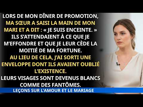 « Je suis enceinte de ton mari » : Ma sœur a brisé ma vie, j'ai brisé leur futur.