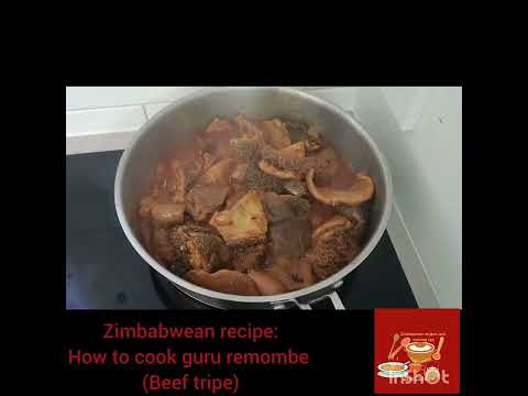 Traditional Zimbabwean Makuru Emombe Recipe | Beef Tripe Dish: Step by step