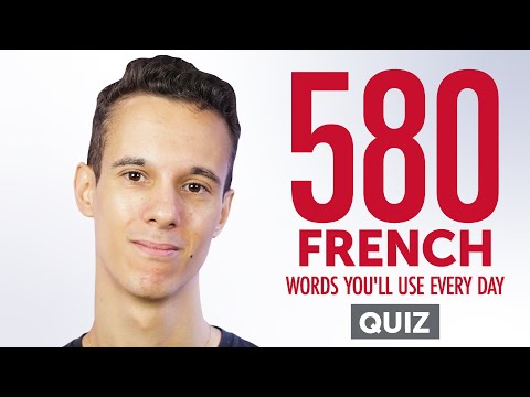 Quiz | 580 French Words You'll Use Every Day - Basic Vocabulary #98