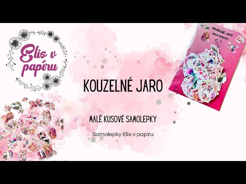 Malé kusové samolepky do diáře: Kouzelné jaro