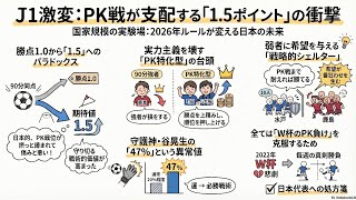 【J1百年構想リーグ】PK戦が支配するリーグ — 全92試合の分析で見えた勝点2の真実 | Football AI分析 Lab