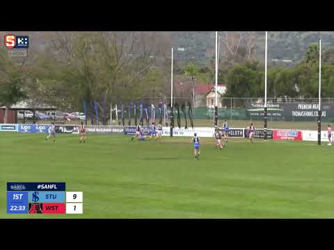 Rd 13 SANFL Snapshot - Sturt's Abe Davis soccers out of the air