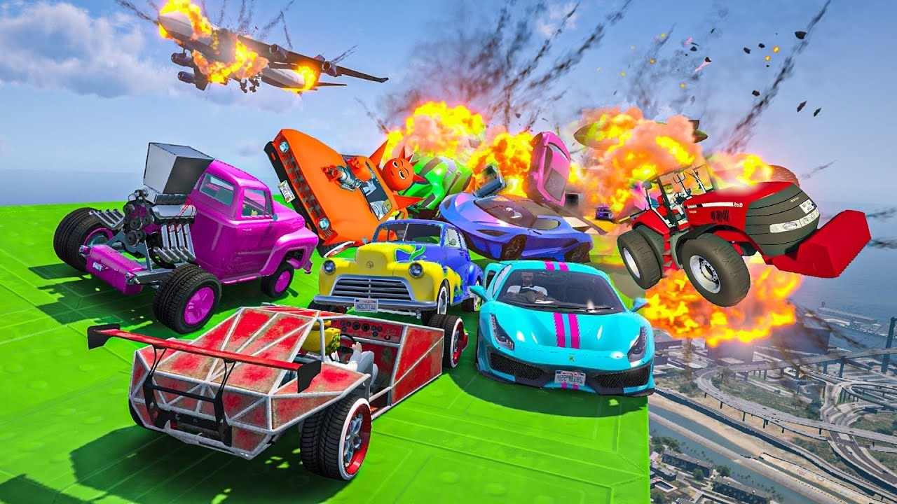 CARA A CARA CON COCHES ALEATORIOS Y EL ÚLTIMO EXPLOTA! VICTORÍA BRUTAL! - GTA 5 ONLINE