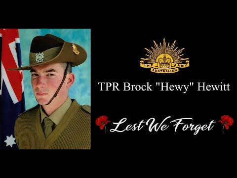 In the memory of Trooper Brock Hewitt