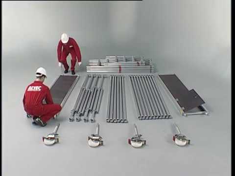 ALTEC Alulight Typ 70 neuer Rollgerüst Sicherheitsaufbau