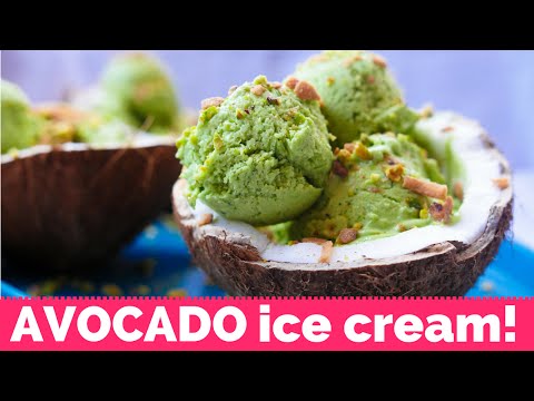 AVOCADO ICE CREAM (dairy free) -La Cooquette