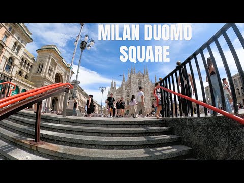 How to get to the Duomo square in Milan Italy from the train station Milano Centrale 