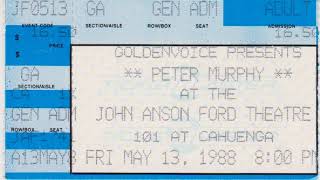 Peter Murphy 1988 05 13 John Anson Ford Theater LA, CA (audience)