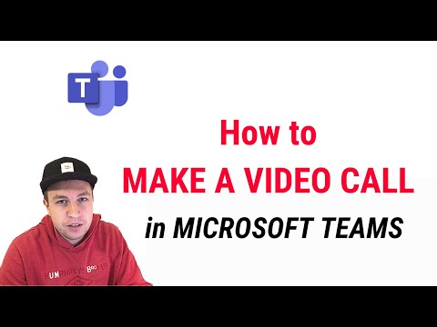 How to MAKE A VIDEO CALL on MICROSOFT TEAMS?