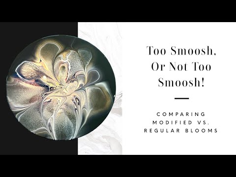 #331 To Smoosh, Or Not To Smoosh? Comparing Modified Vs. Regular Blooms!Paint Pouring/Fluid Art