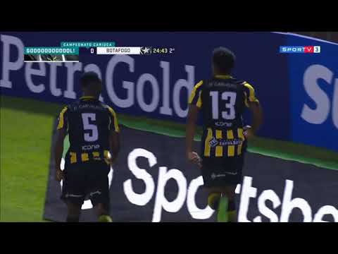 Gol do Volta Redonda contra o Botafogo com as duas versões de seu hino na Globo 🇧🇳