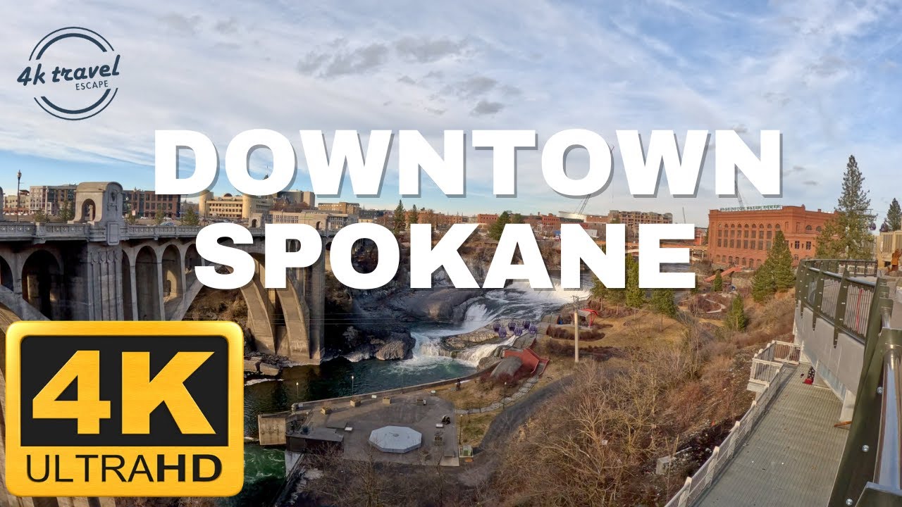 Immersive street-level walking tour through Spokane, WA, United States, showcasing authentic urban landscapes, local architecture, and the vibrant atmosphere of the city's neighborhoods