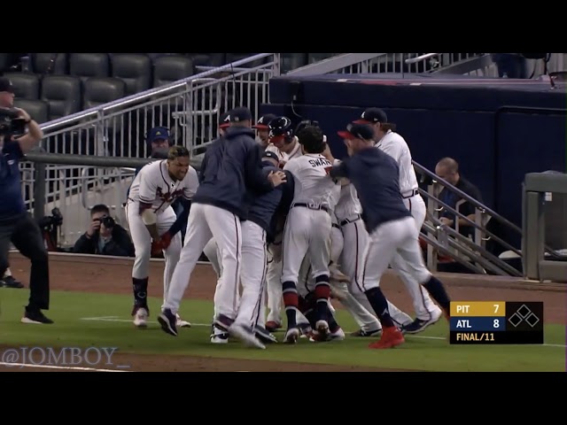 Ozzie Albies hits a walk off in the 11th inning to beat the Pirates, a breakdown
