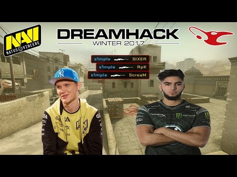 CS:GO - S1MPLE IS INSANE! BEST OF DreamHack Open Winter 2017 (Highlights)