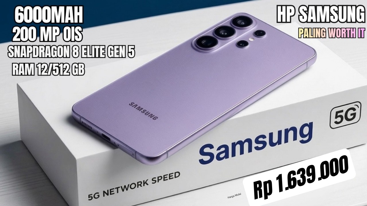 6000mAh, RAM 12/512 GB‼️HP SAMSUNG TERBARU DAN TERBAIK AGUSTUS 2026